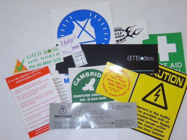 screen printed stickers